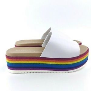 Rainbow Platform Sandals